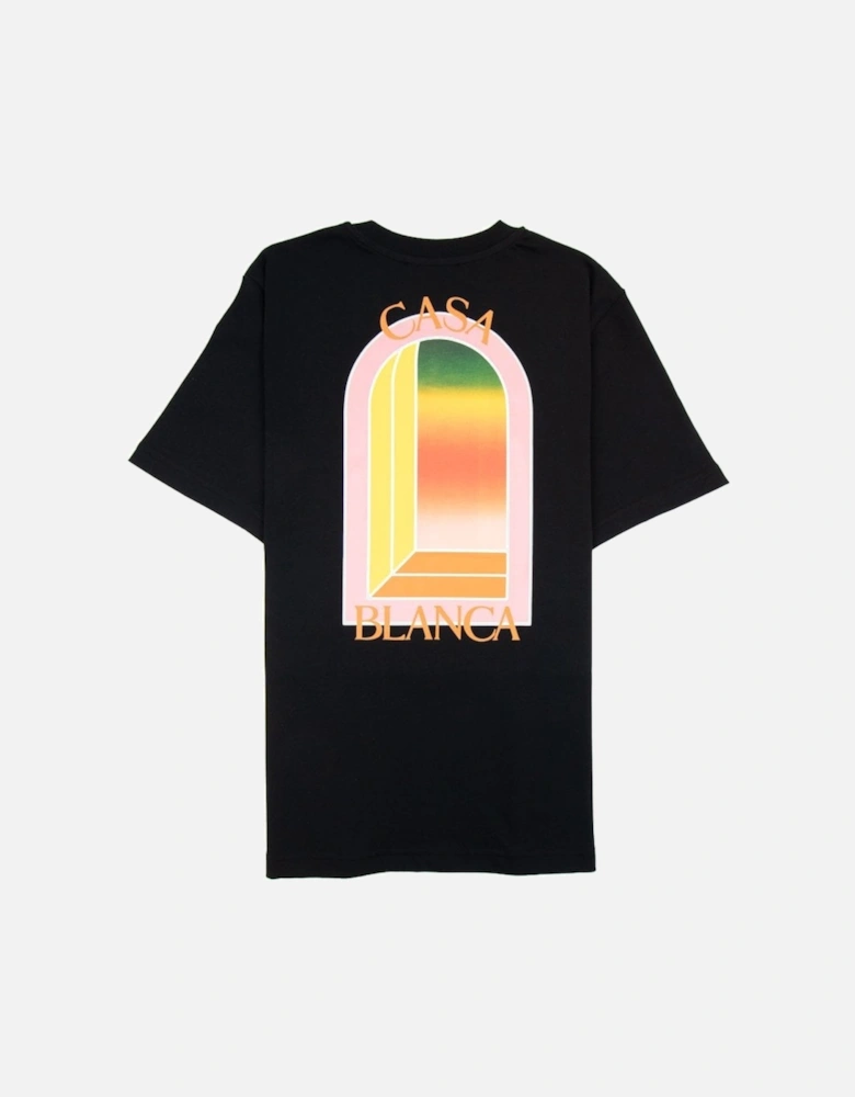 Arch Gradient T Shirt Black