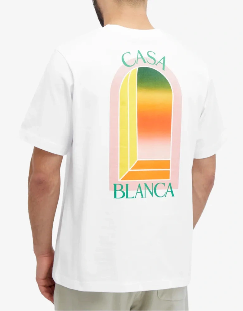 Arch Gradient T Shirt White