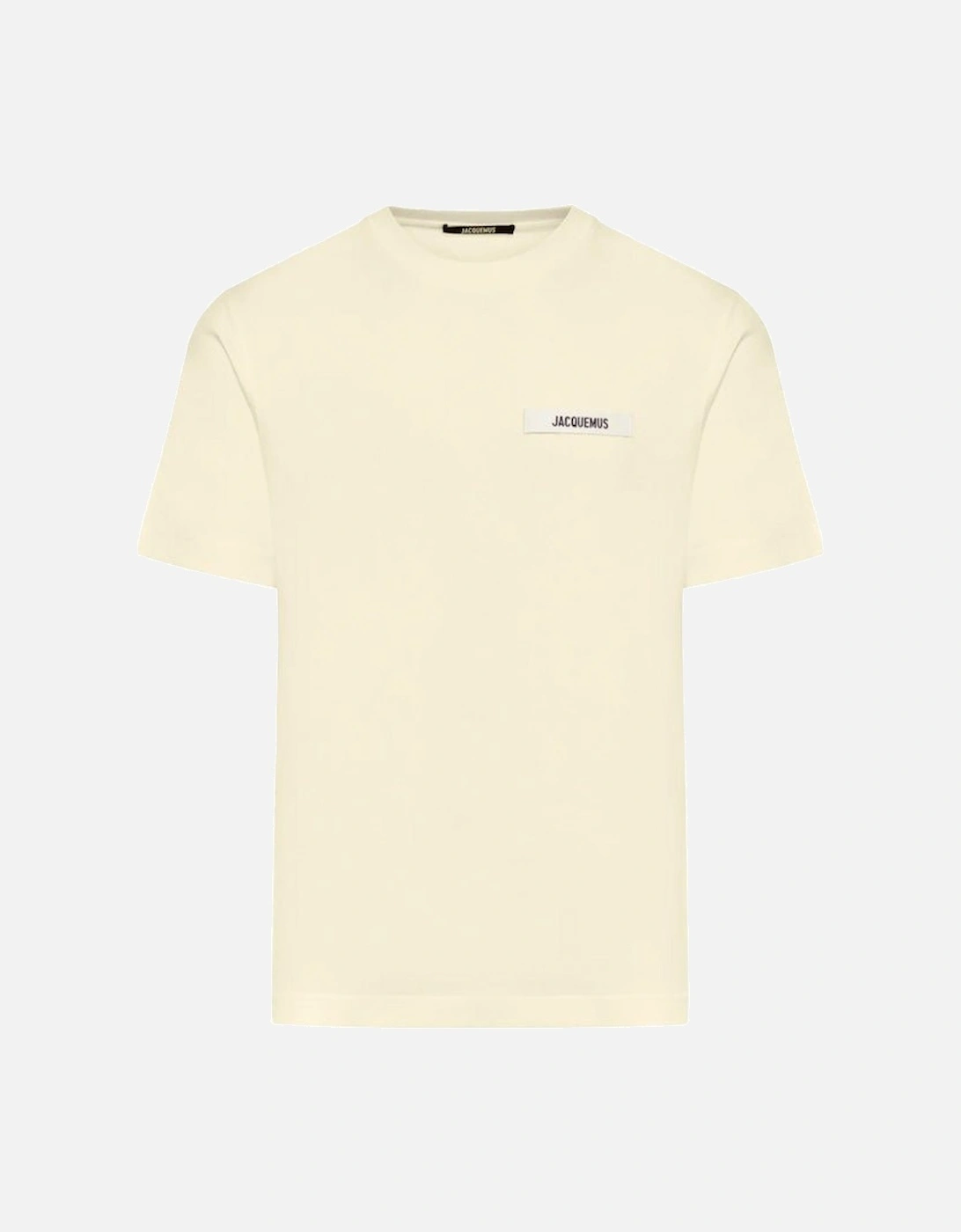 The Gros Grain Logo T Shirt Beige, 3 of 2