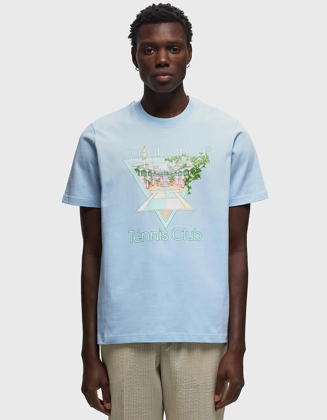 New Tennis T Shirt Pastel Blue