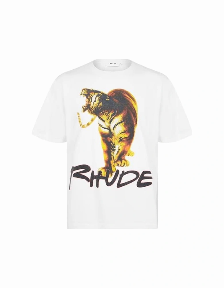 Tiger Card T Shirt White