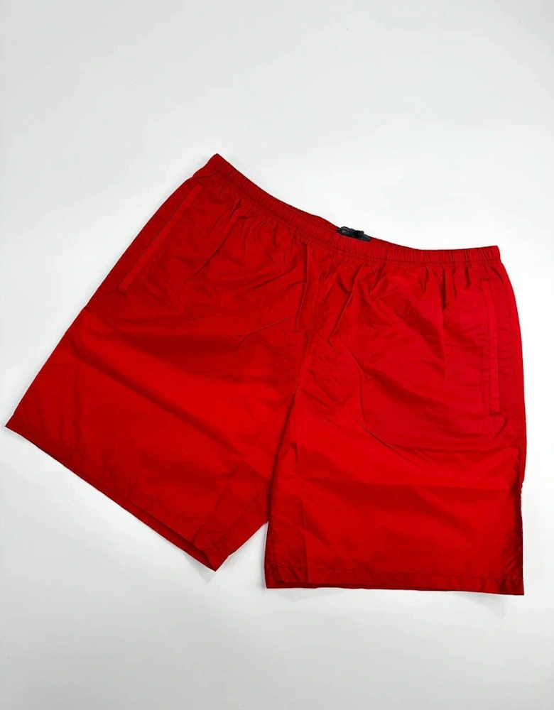 Logo Swim Shorts Red