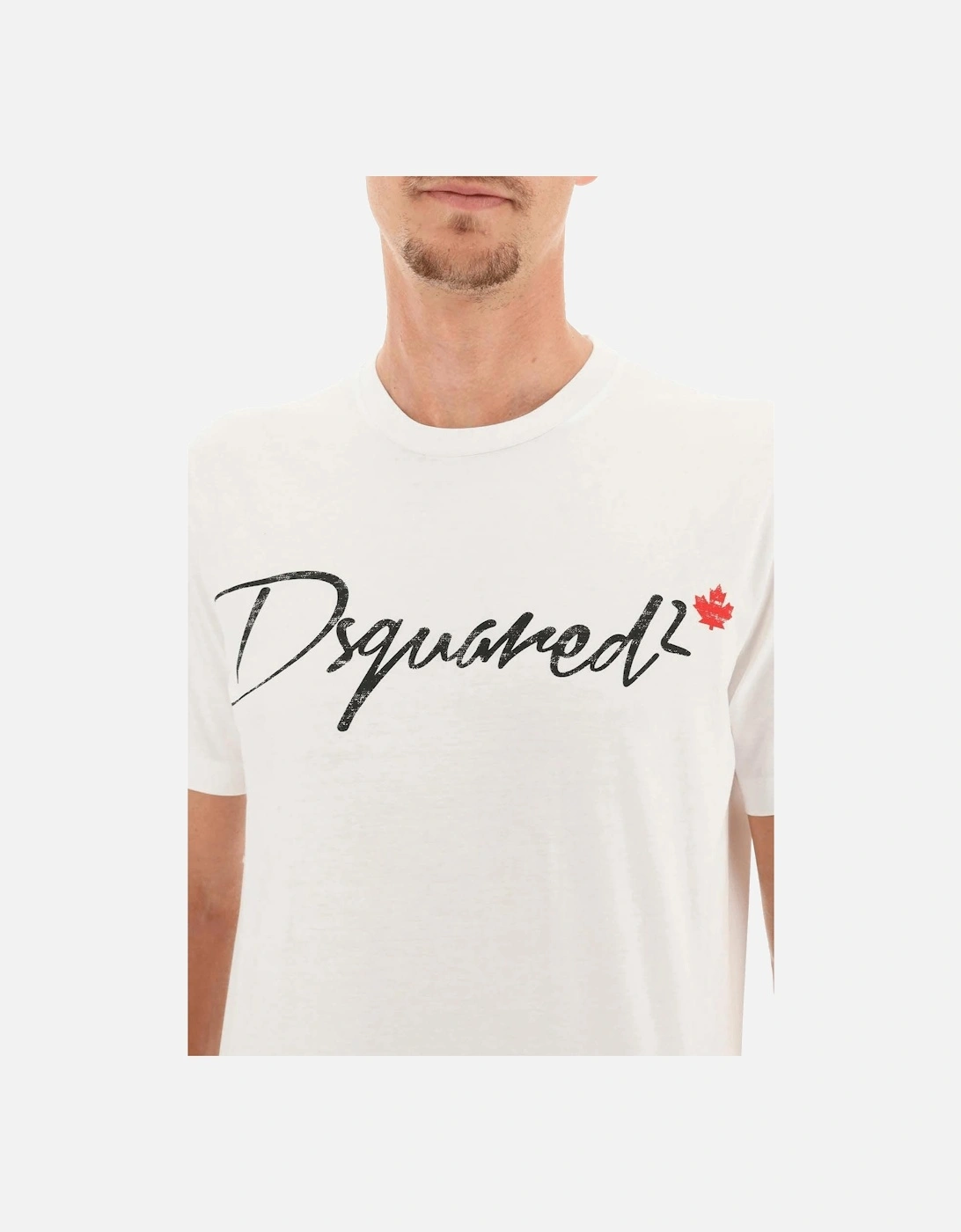 Italic Logo T Shirts White