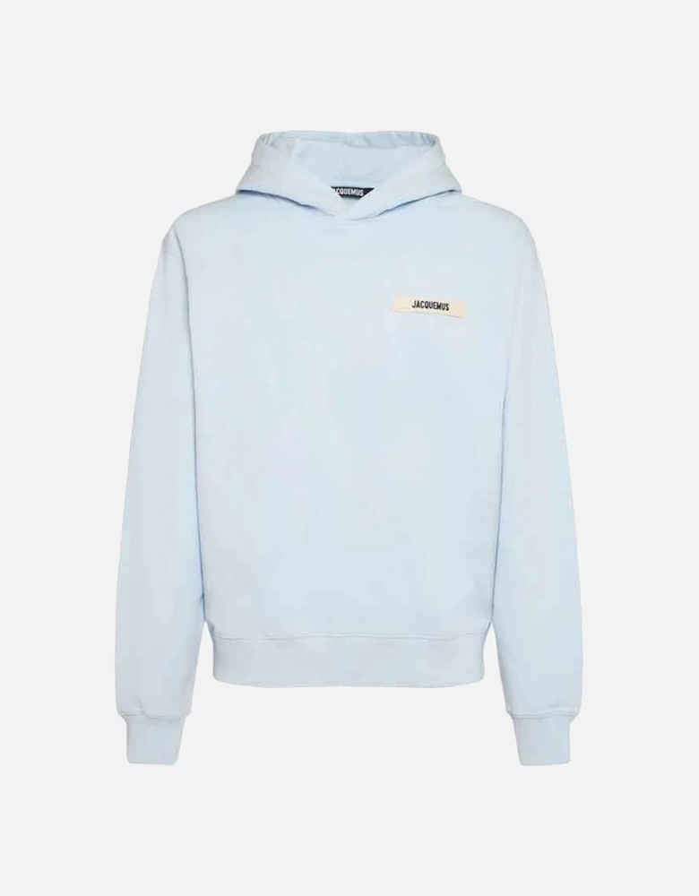 The Gros Grain Logo Hoodie Sky Blue