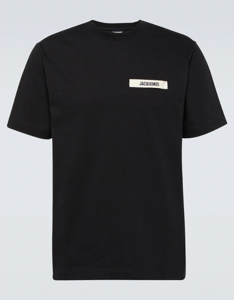 The Gros Grain Logo T Shirt Black