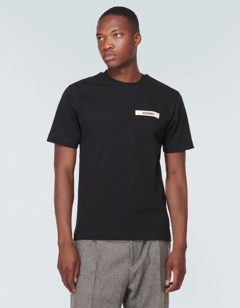 The Gros Grain Logo T Shirt Black