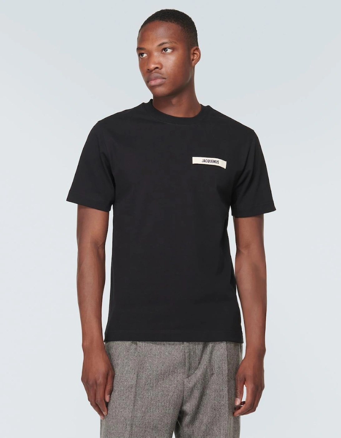 The Gros Grain Logo T Shirt Black