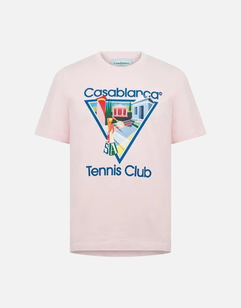 Tennis Club La Joueuse T Shirt Pink