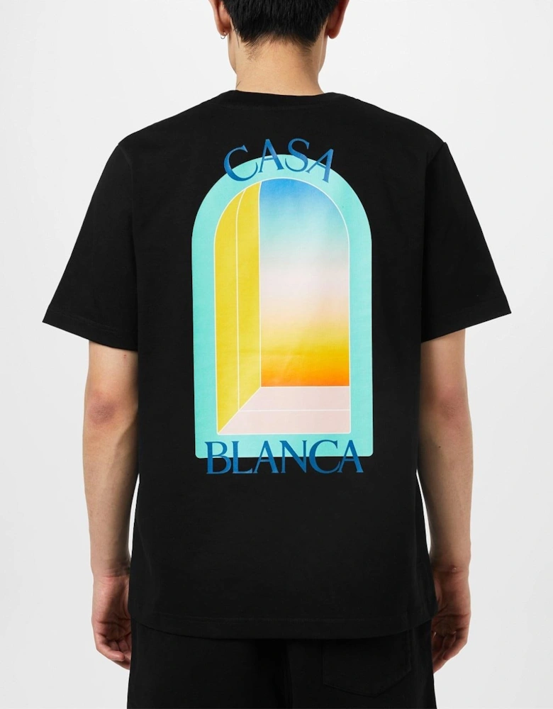 Arch Gradient T Shirt Black/Blue