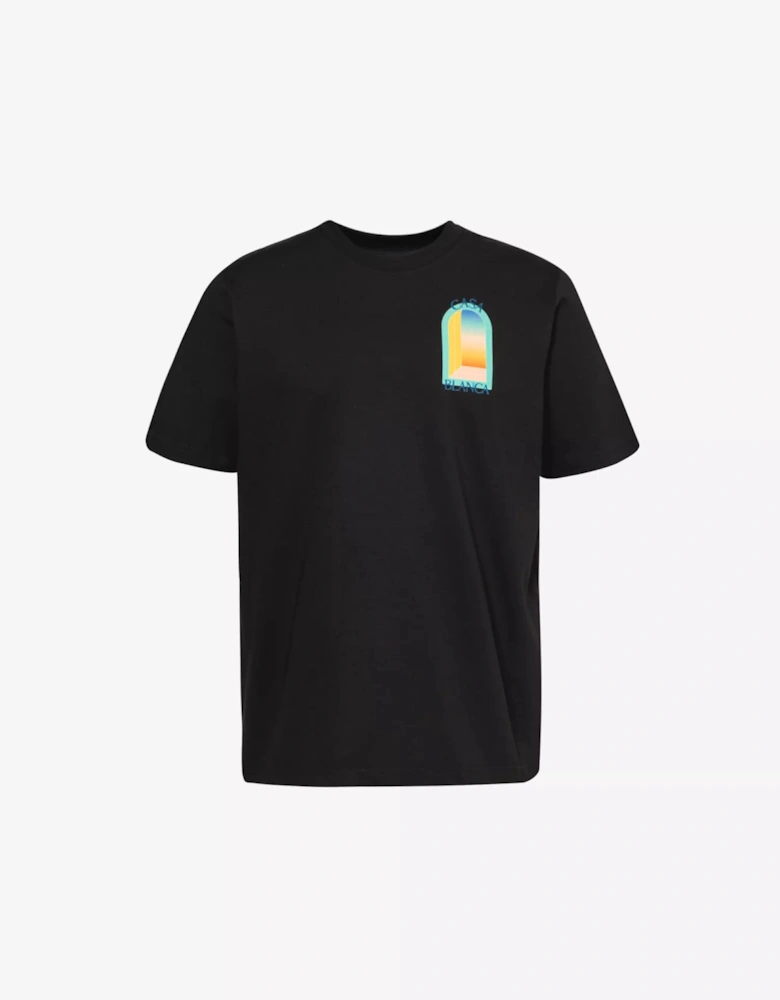 Arch Gradient T Shirt Black/Blue