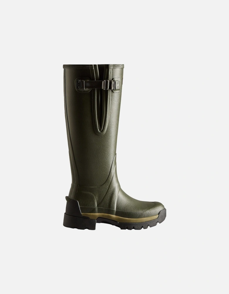 Balmoral Adjustable Rubber Women's Dark Olive Wellington Boots