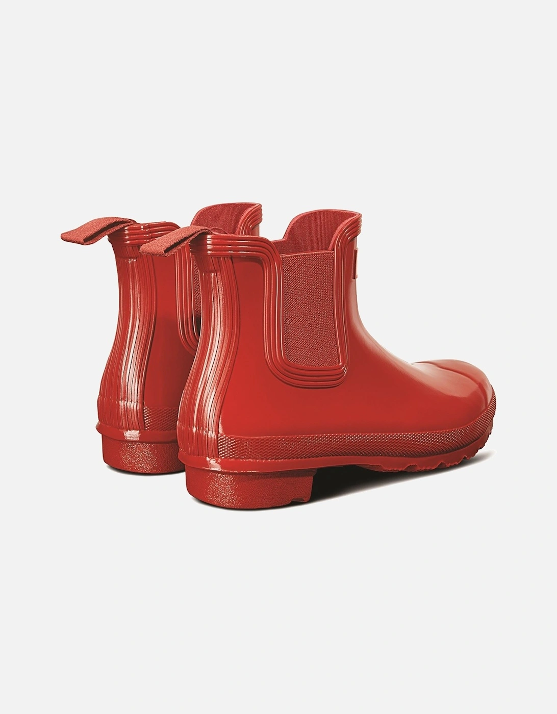 Original Chelsea Gloss Rubber Women's Military Red Wellington Boots