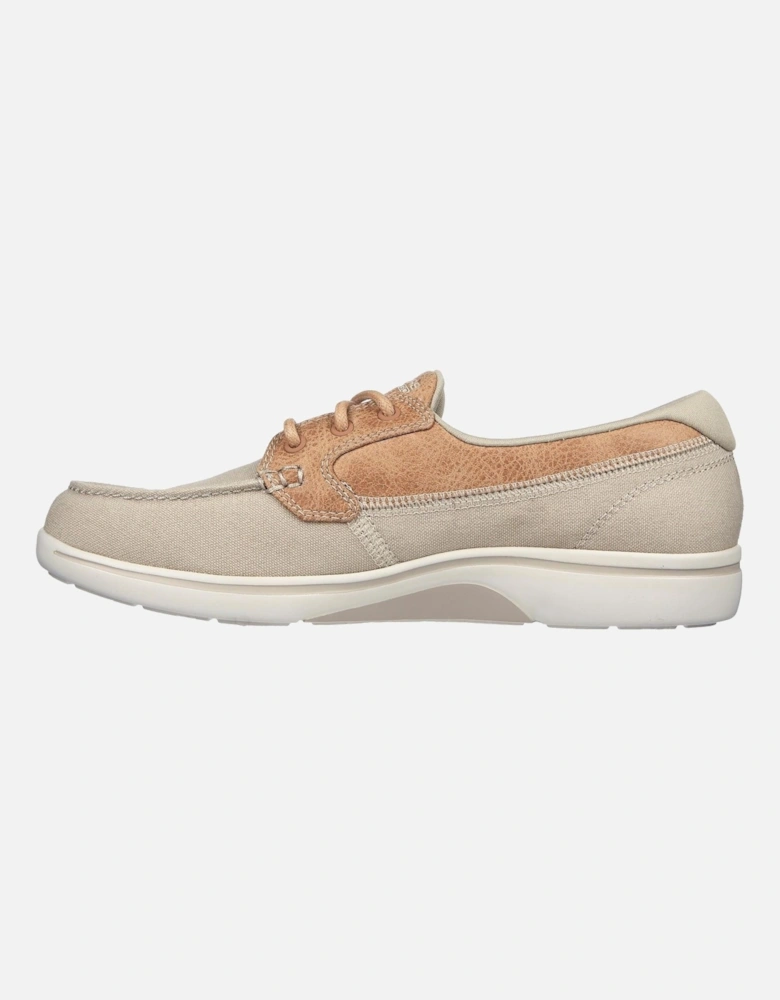 Arch Fit Uplift Cruise'N By Polyester Women's Natural Boat Shoes