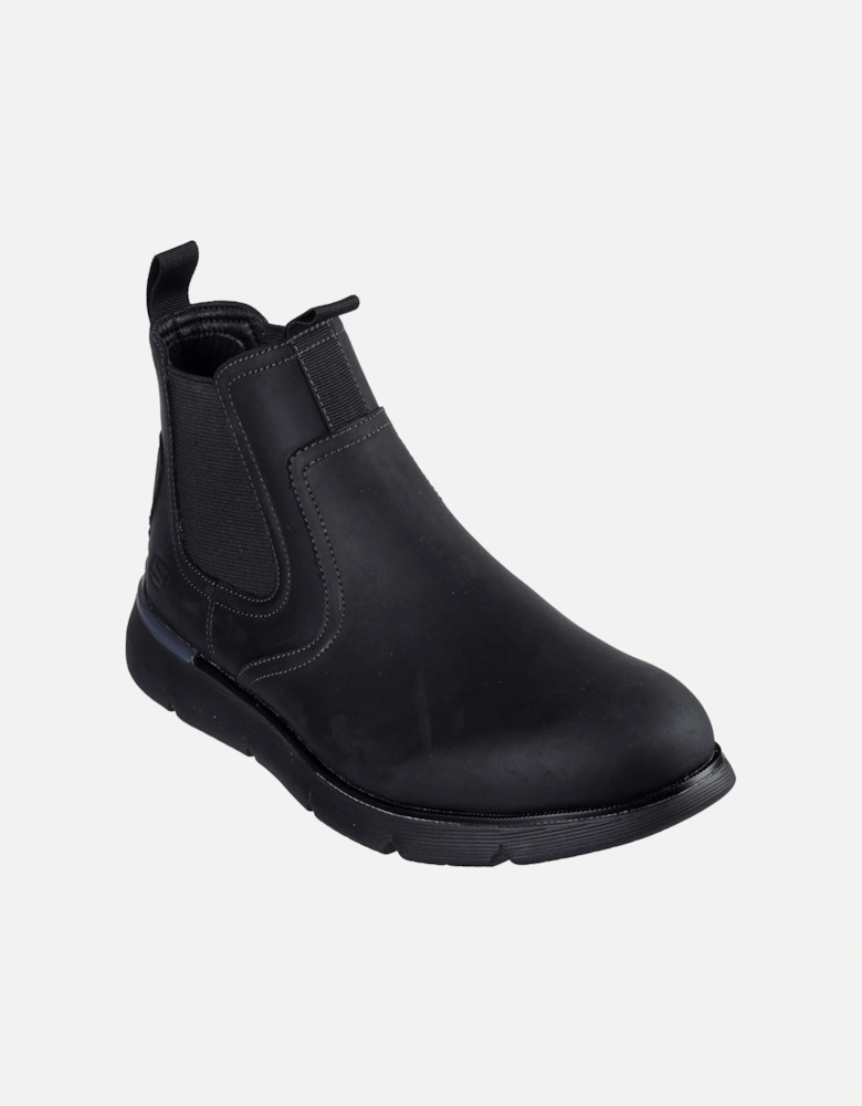 Augustino Paulo Leather Men's Black Boots