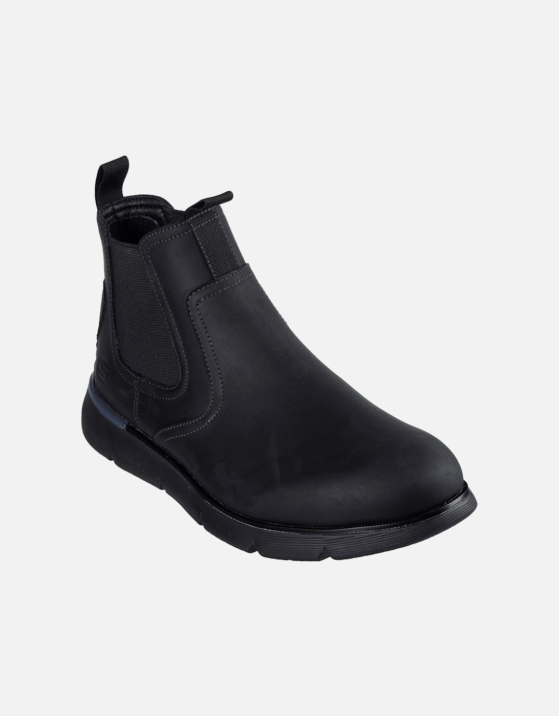 Augustino Paulo Leather Men's Black Boots, 6 of 5