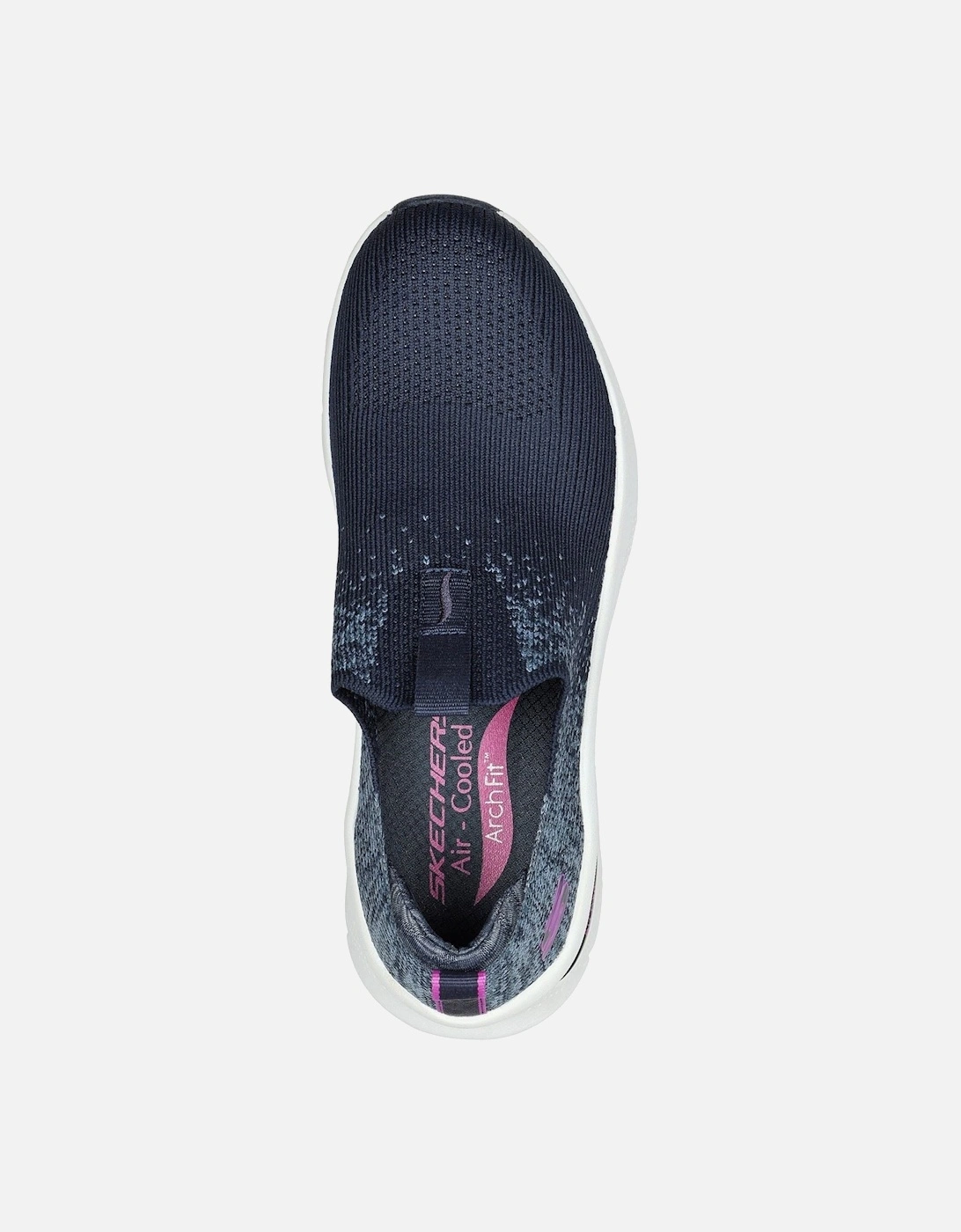 Arch Fit D'Lux Key Journey Textile Women's Navy Trainers