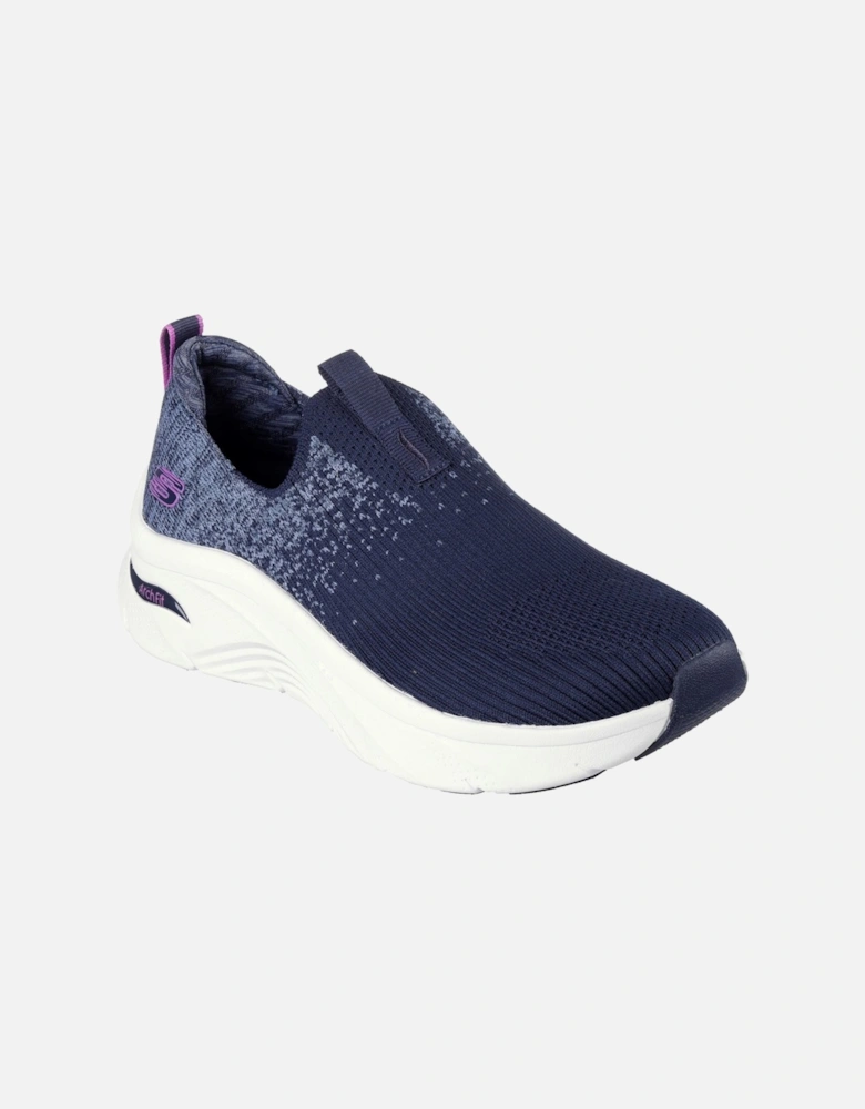 Arch Fit D'Lux Key Journey Textile Women's Navy Trainers