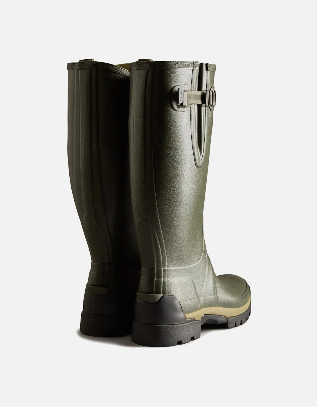 Balmoral Adjustable Rubber Dark Olive Wellington Boots