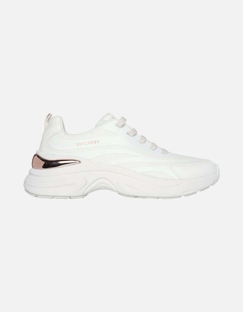 model Hazel Step N Flow Trainer Female in White