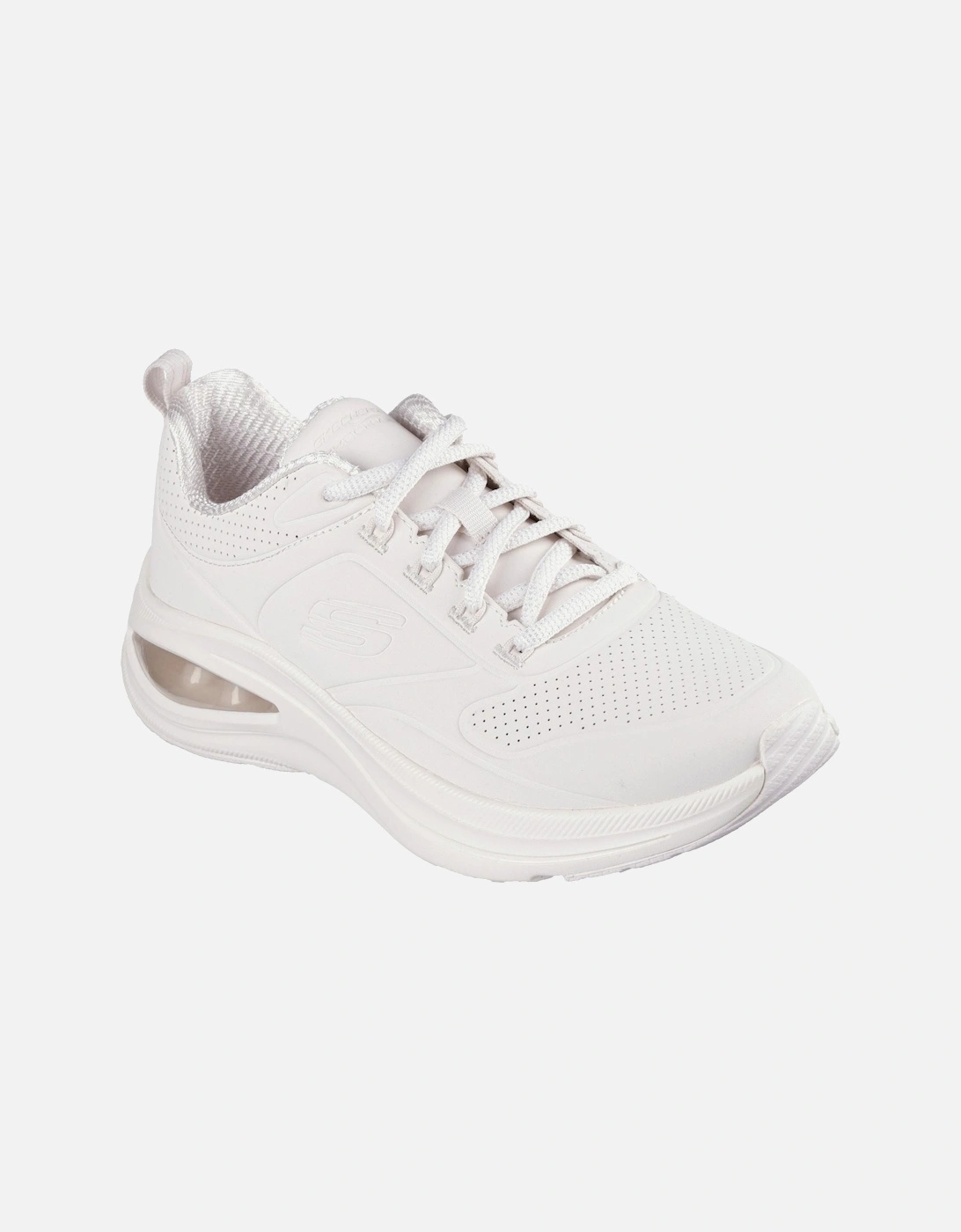 Skech-Air Meta Extraordinaire Synthetic Women's Off White Trainers, 3 of 2