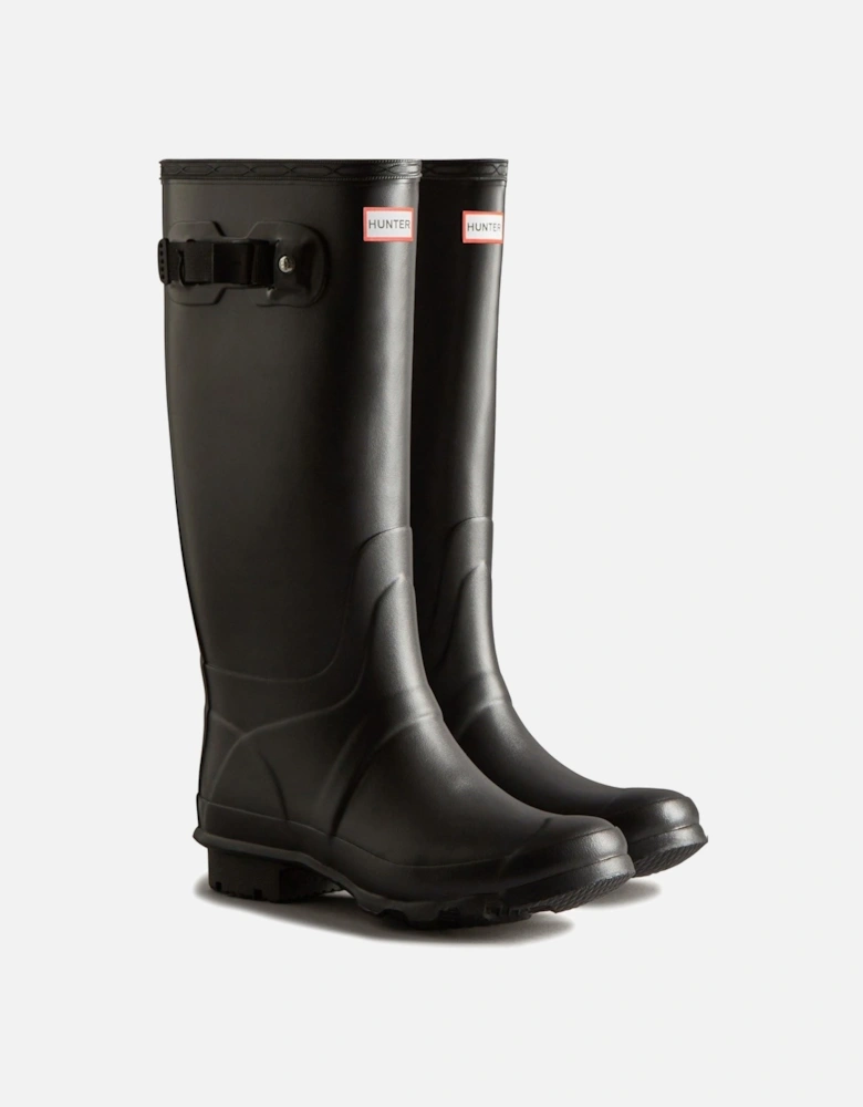 Huntress Wide Rubber Women's Black Wellington Boots