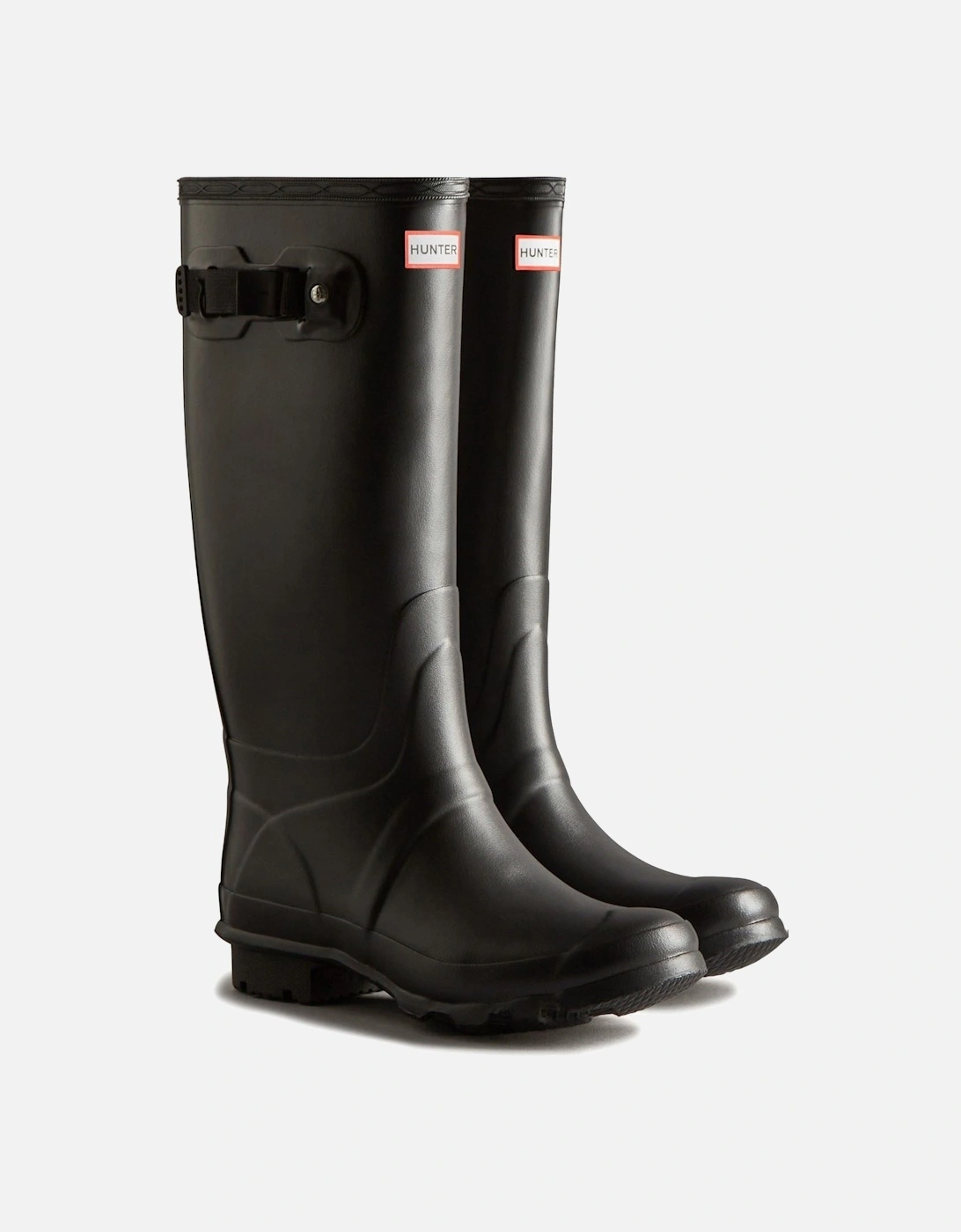 Huntress Wide Rubber Women's Black Wellington Boots, 9 of 8