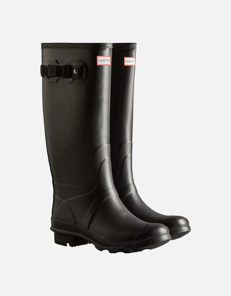 Huntress Wide Rubber Women's Black Wellington Boots