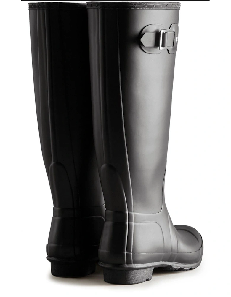 Original Tall Wide Rubber Women's Black Wellington Boots