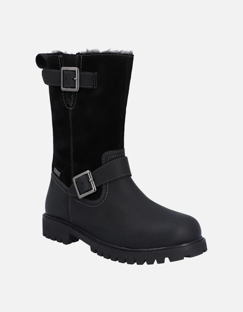 Ness Leather Women's Black Boots