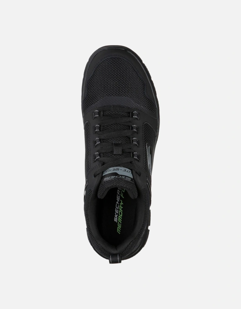 Track Knockhill Leather Men's Black Trainers