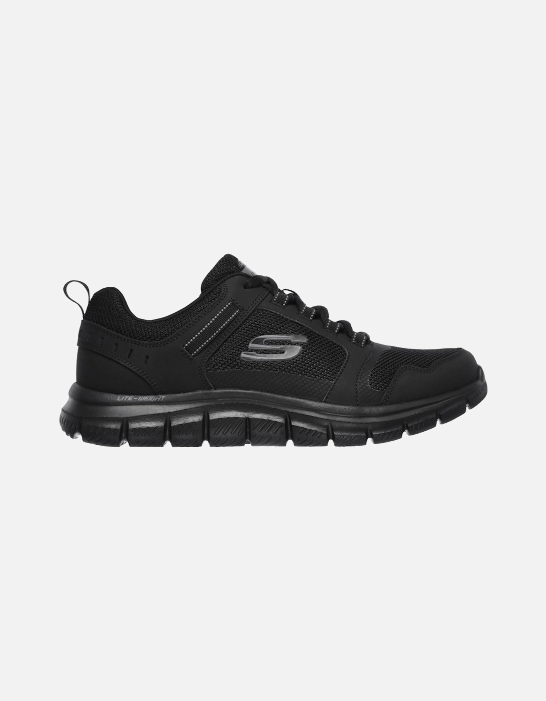 Track Knockhill Leather Men's Black Trainers