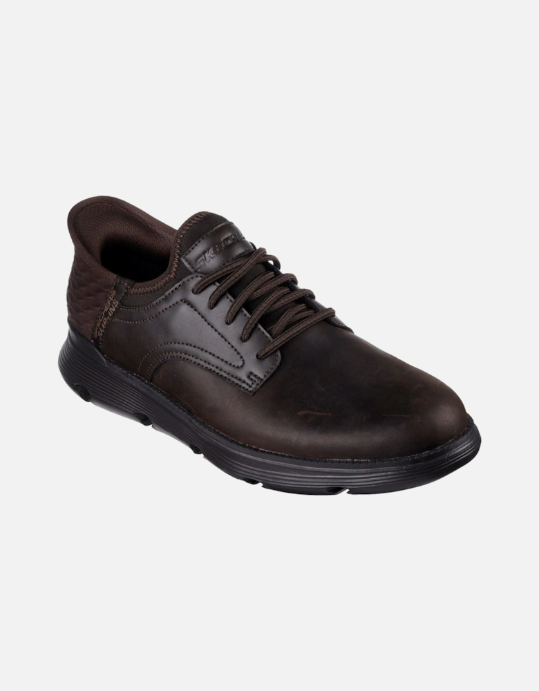 Garza - Gervin Leather Men's Chocolate Lace-Up Shoes