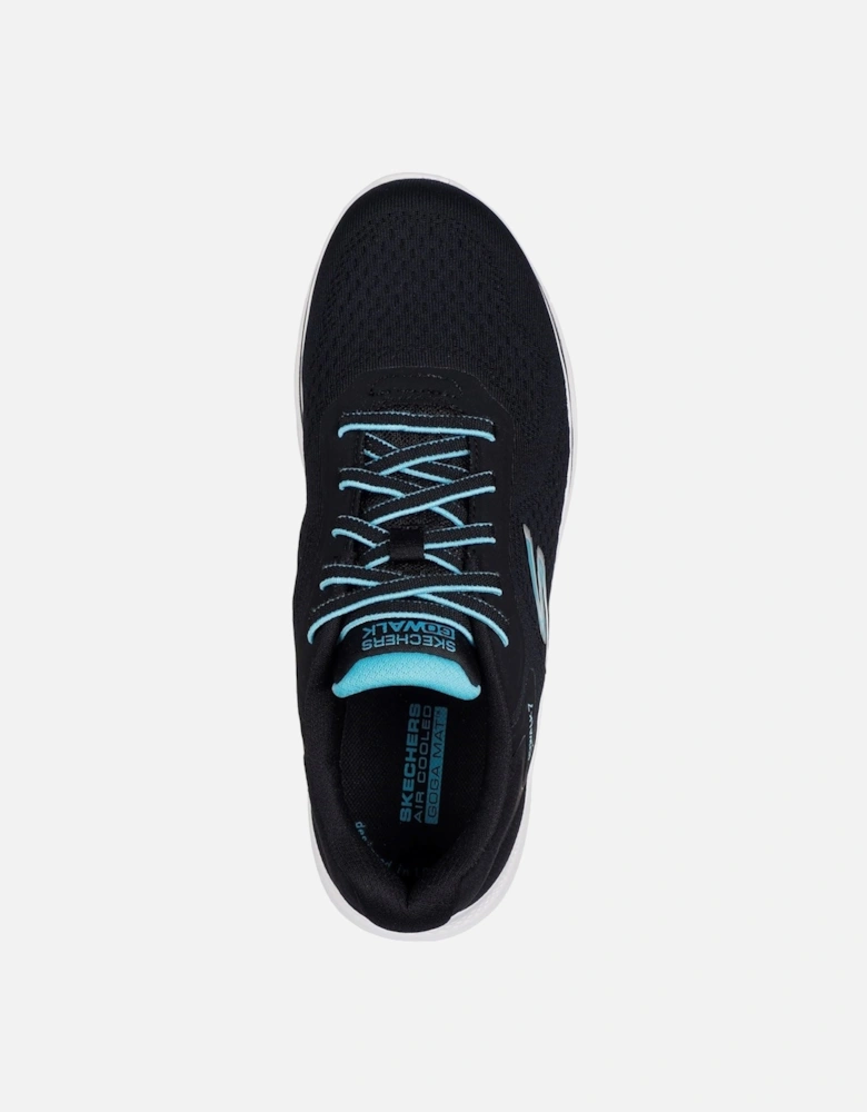 7 - Cosmic Waves Polyester Women's Black/Turquoise Trainers