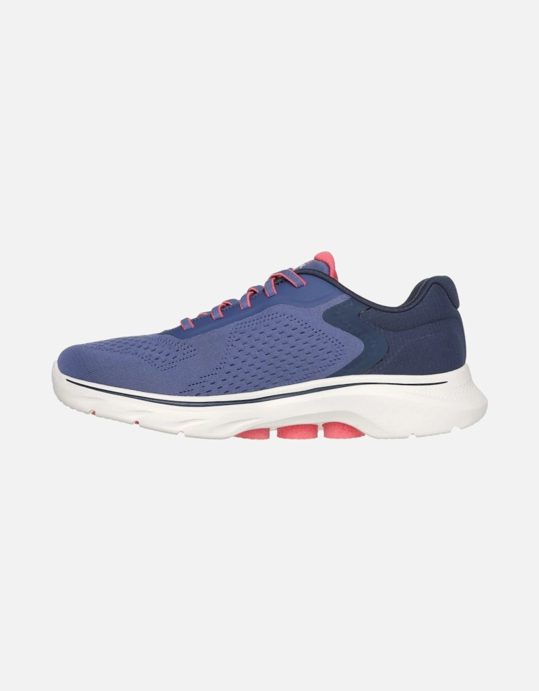 7 - Cosmic Waves Polyester Women's Navy/Coral Trainers