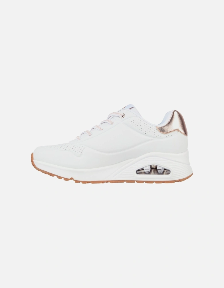 model Uno - Shimmer Away Trainer Female in White