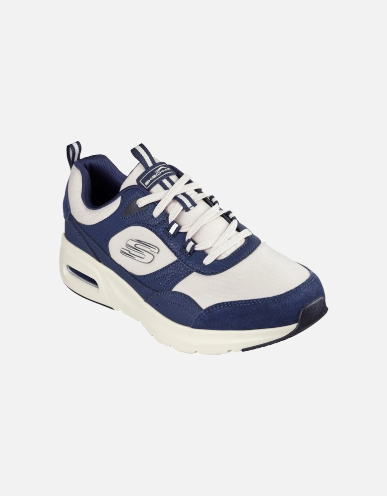 Skech-Air Court - Yatton Leather Men's Navy/Natural Trainers