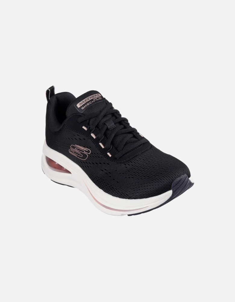 Skech-Air Meta Neutral Air Polyester Women's Black/Rose Gold Trainers