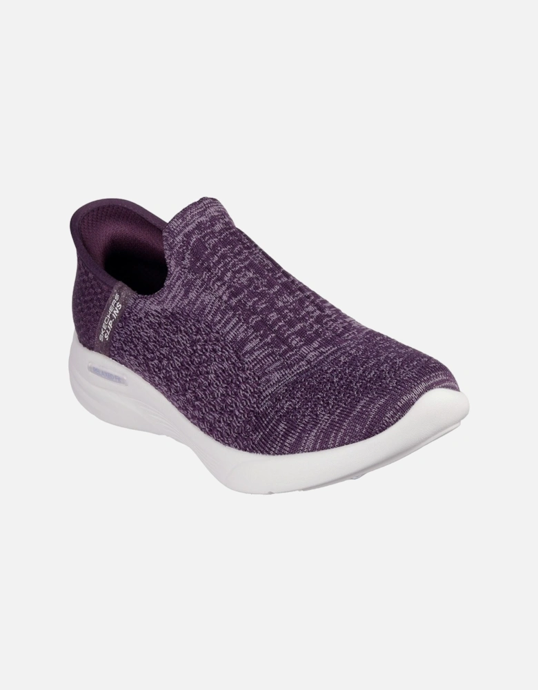 Relaxed Fit Sport Polyester Women's Dark Purple Trainers