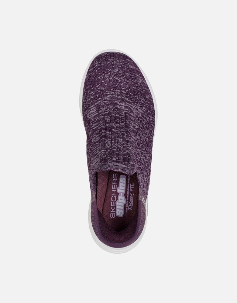 Relaxed Fit Sport Polyester Women's Dark Purple Trainers