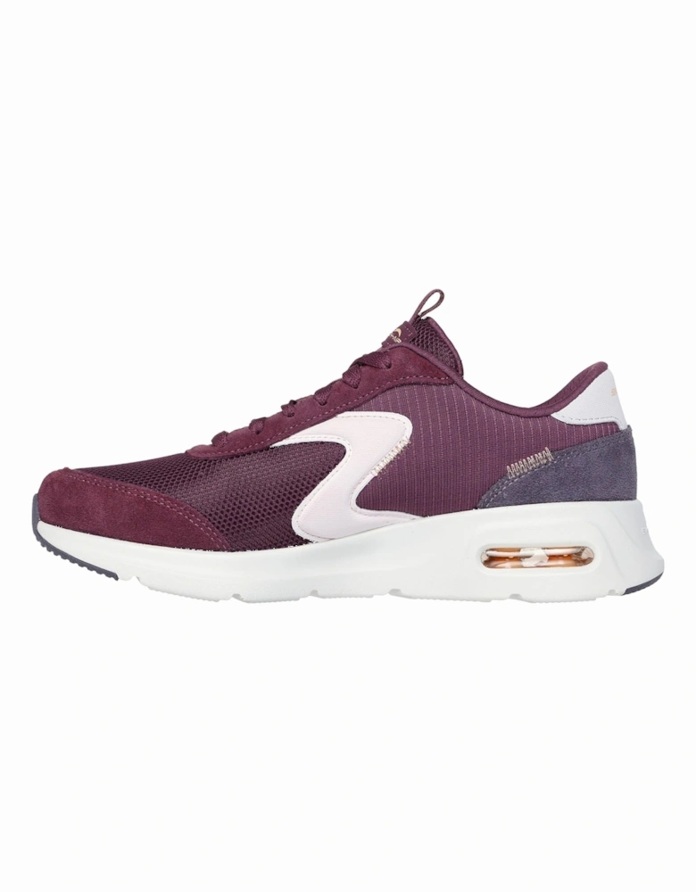 model Skech-Air Court Air Wave Trainers Female in Burgundy/Multi