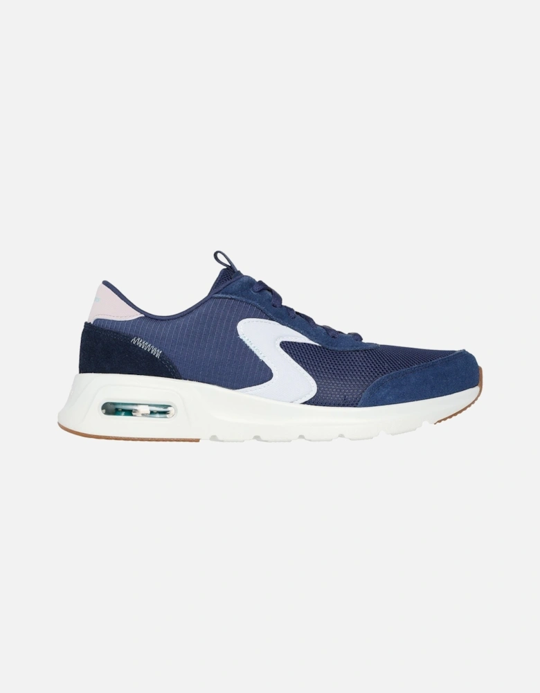 Skech-Air Court Air Wave Leather Women's Navy/Multi Trainers