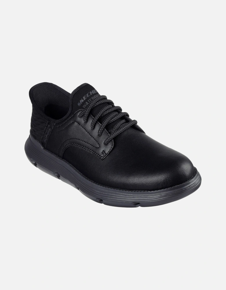 Garza Carlyn Leather Men's Black Lace-Up Shoes