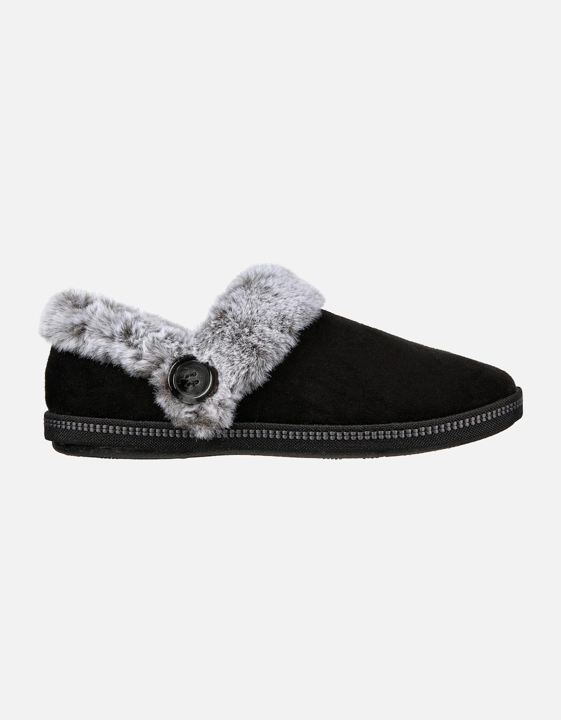 Cozy Campfire Fresh Toast Textile Women's Black Slippers