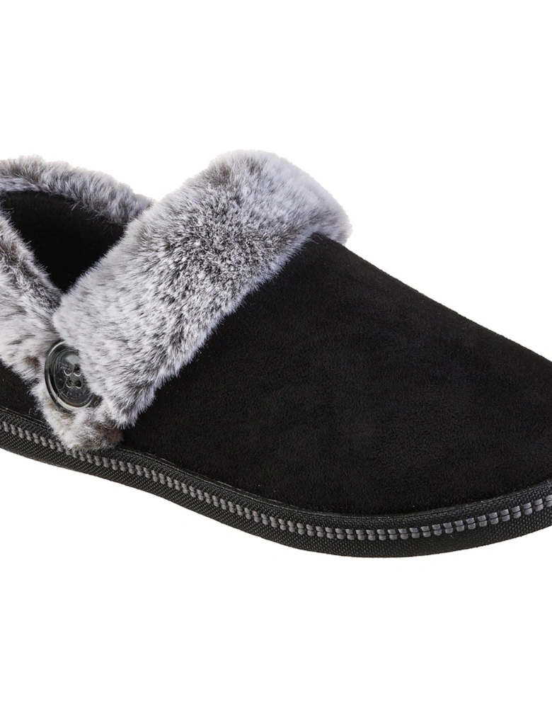 Cozy Campfire Fresh Toast Textile Women's Black Slippers