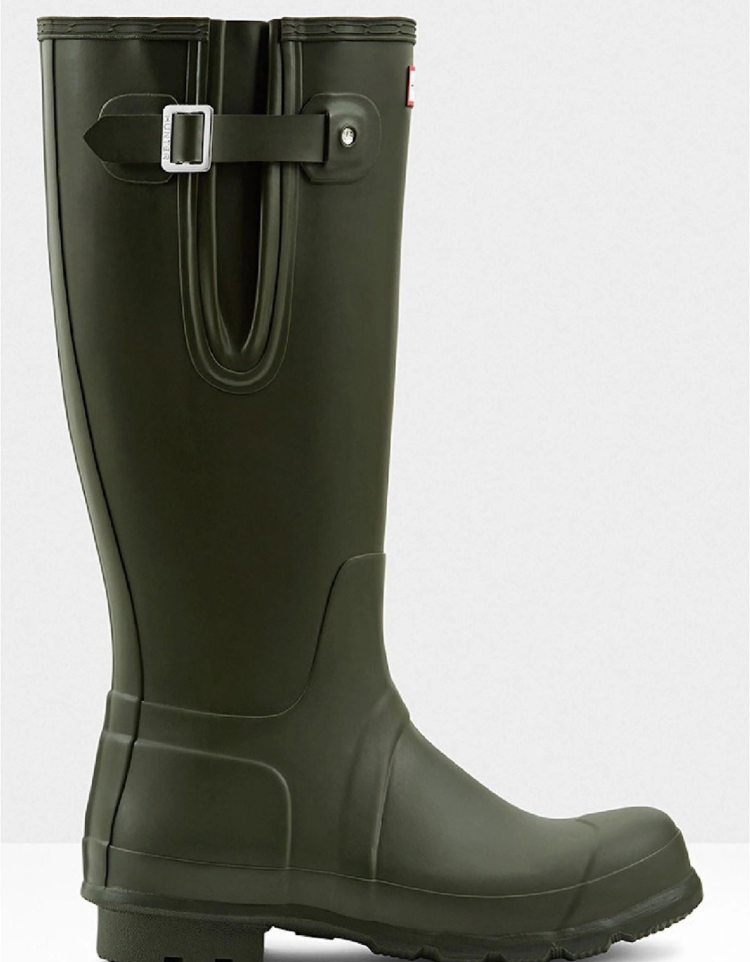 Original Side Adjustable Rubber Men's Dark Olive Wellington Boots