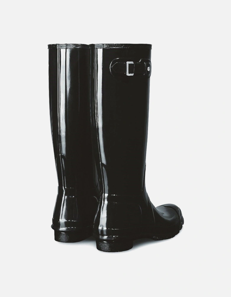 model Original Tall Gloss Wellington Boots Female in Black