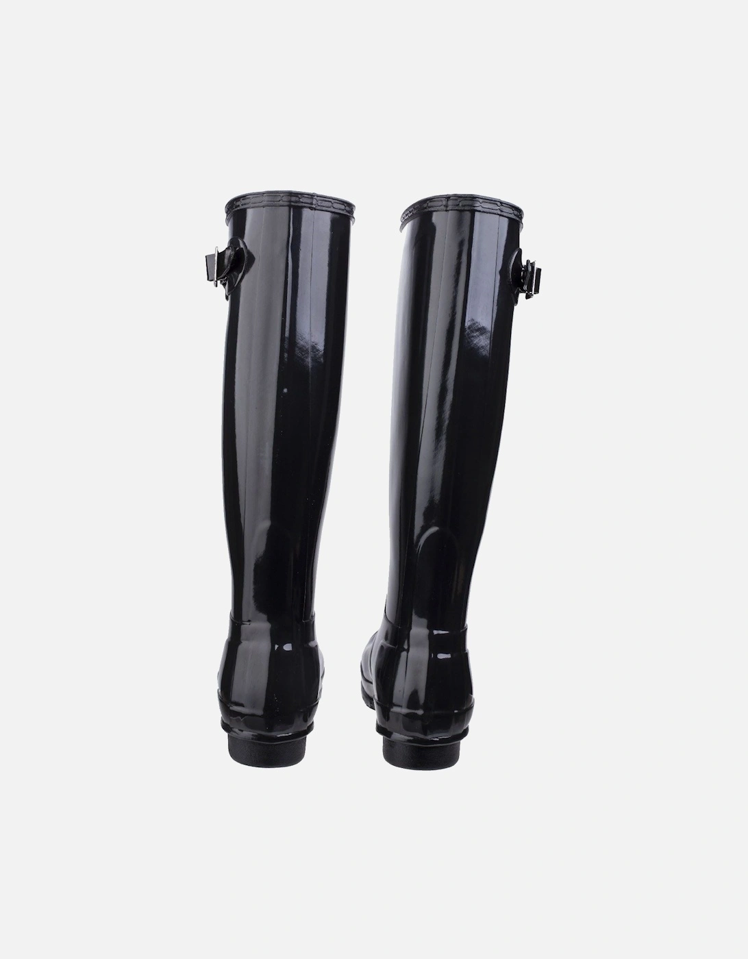 model Original Tall Gloss Wellington Boots Female in Black