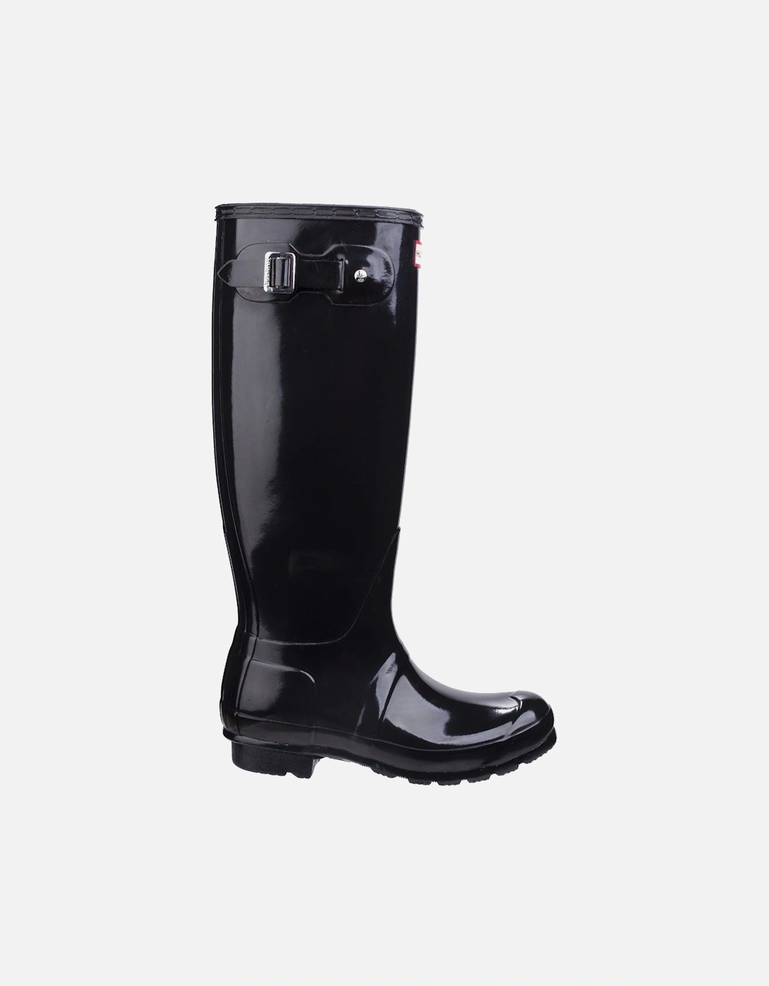 model Original Tall Gloss Wellington Boots Female in Black