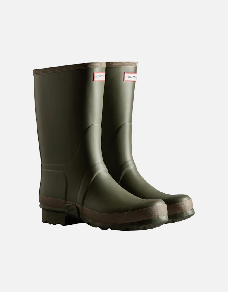 Gardener Boot Rubber Men's Dark Olive/Clay Wellington Boots