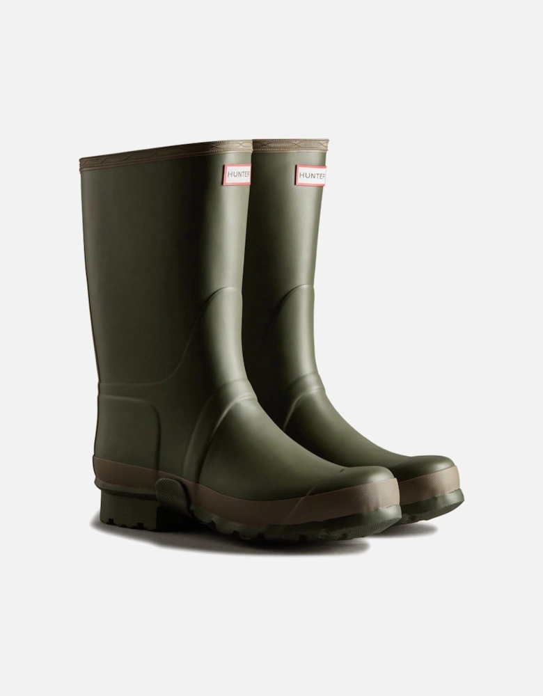 Gardener Boot Rubber Men's Dark Olive/Clay Wellington Boots